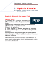 Class 12 Physics 4 Strategy 2022