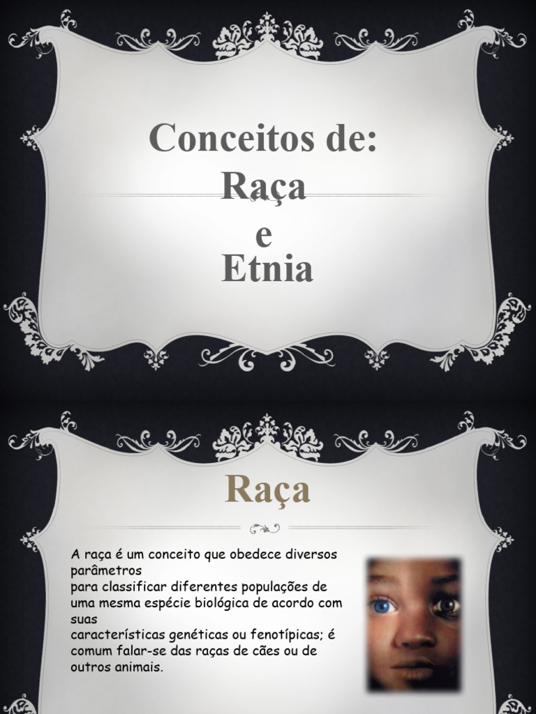 Conceito de Raça e Etnia | PDF | Etnia | Raça (categorização humana)