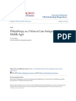 Davis Philanthropy As A Virtue in Late Antiquity and The Middle Ages