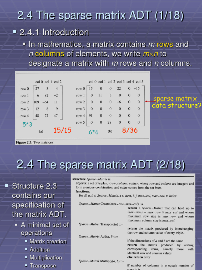 6.sparse Matrices Unit-1 | Download Free PDF | Matrix (Mathematics ...