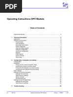 Operation Instructions DPV-Modul