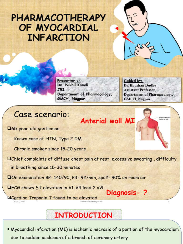 Pharmacotherapy for Myocardial Infarction | PDF