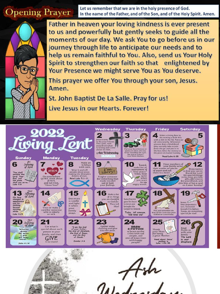 Special Lesson Lenten Season PDF Lent Christian Worship And Liturgy