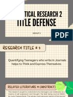 Practical Research 2 Title Defense