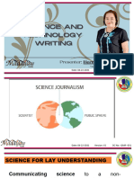 Science & Technology Writing