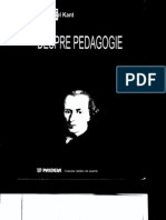 Despre Pedagogie Imm Kant