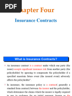 Chapter Four: Insurance Contracts