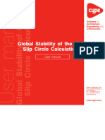 StruBIM Cantilever Walls - Global Stability of The Soil. Slip Circle Calculation