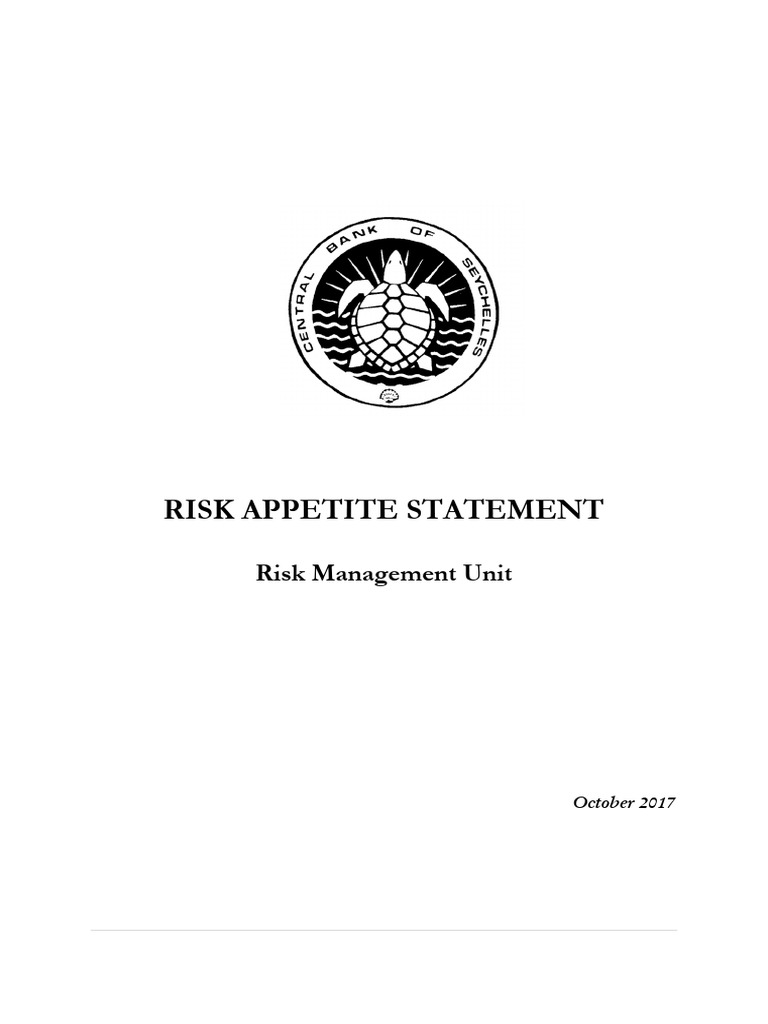 Risk Appetite Pdf Financial Risk Risk