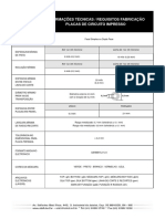 Informações Técnicas / Requisitos Fabricação Placas de Circuito Impresso