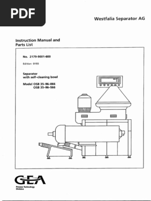 MIst -Dさん専用 Separator Manual for Technicians | PDF | Pump | Gear