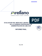 Informe Final Evaluación Del Mercado Laboral y Educativo - Lima Sur - Administración