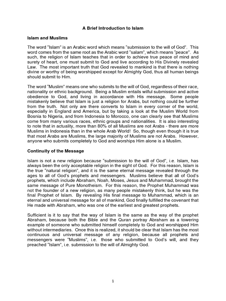 Understanding Islam: Core Beliefs and Practices | PDF | Prophets And ...