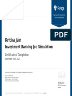 Invt. Banking J.P Morgan Kritika Jain