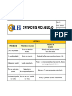 Criterios de Probabilidad