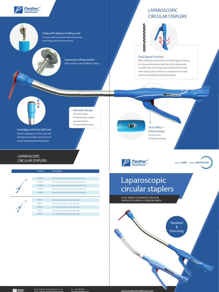Advanced Laparoscopic Circular Staplers | PDF | Clinical Medicine ...