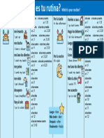 Vocabulary Sheet LA RUTINA