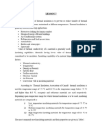 Lesson 7: Thermal Insulation