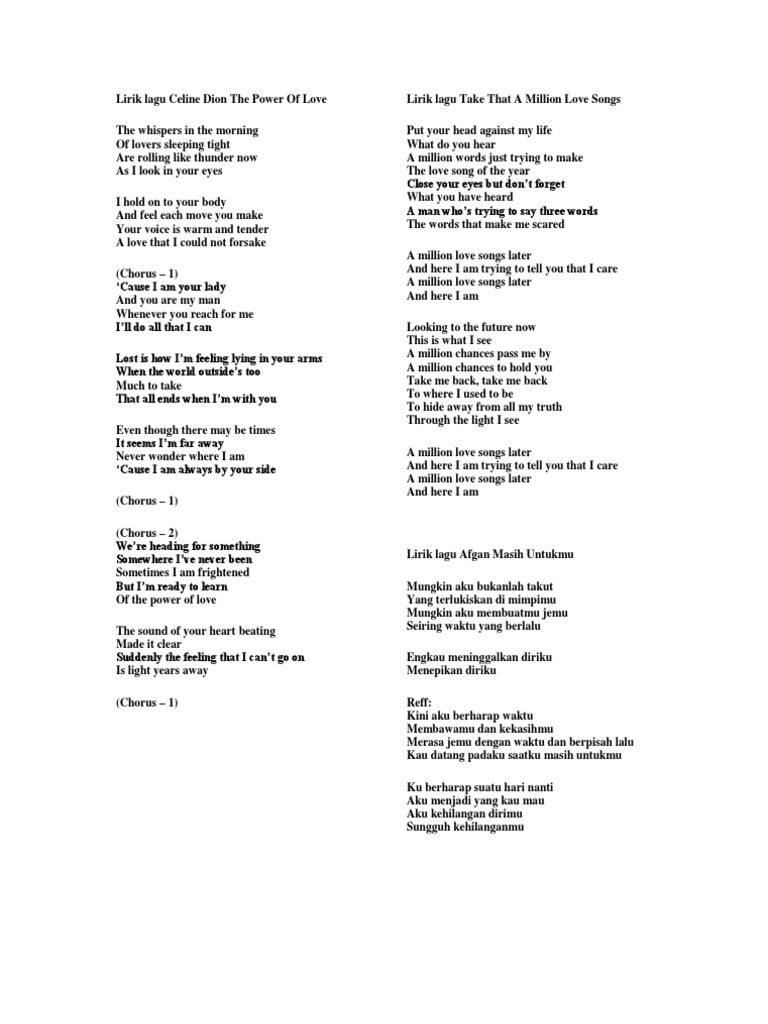Lirik Lagu Print Love