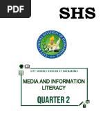 Module in MEDIA AND INFORMATION LITERACY Quarter 2