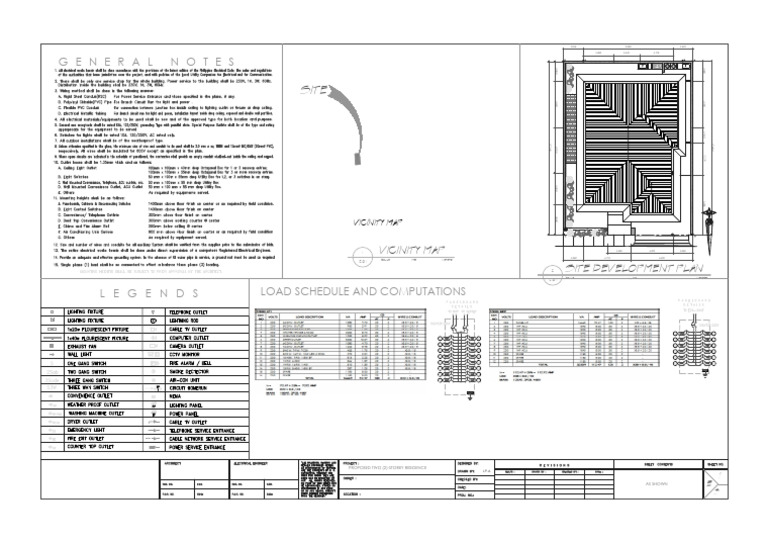 General Notes: Site Development Plan Vicinity Map | PDF | Cleaning ...