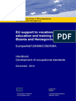 Handbook Development of Occupational Standards 2012