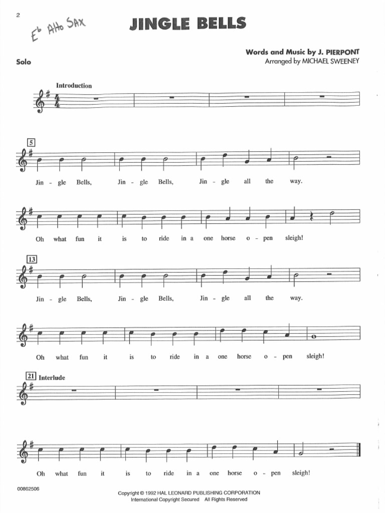 Holiday Favorites - Alto Sax | PDF | Rudolph The Red Nosed Reindeer