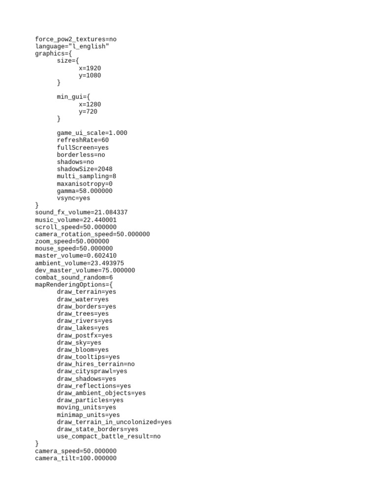 Game Graphics and Audio Settings Config | PDF | Teaching Methods ...