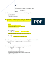 Serie de Ejercicios Ley de Gases Ideales. VALOR 10%