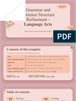 Grammar and Sentence Structure Refinement Language Arts 8th Grade