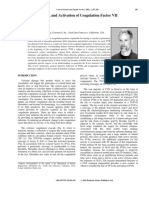 Structure, Function, and Activation of Coagulation Factor VII