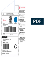 Instruções Sobre A Encomenda Etiqueta para Colar Na Encomenda