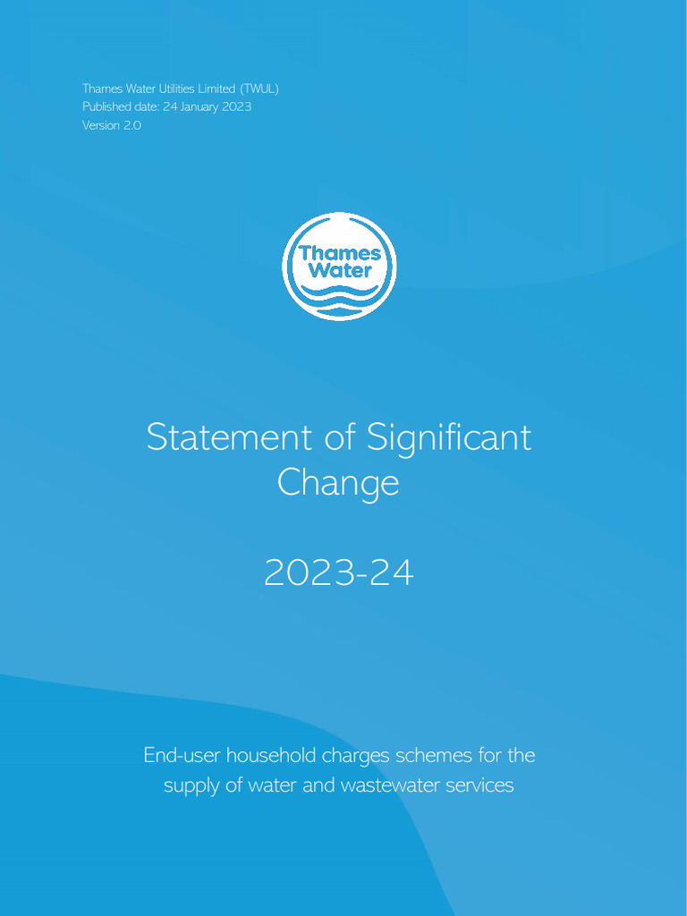 Statement of significant change 2023 24 charges schemes pdf