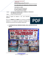 Informe Prevencion de Embarazo Adolescente C.S Omate