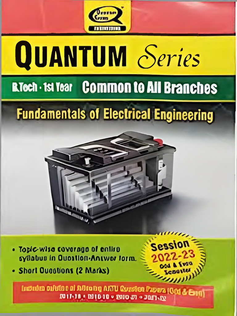 Electrical BEE Latest 2022 2023 Quantum Series (Searchable) | PDF ...