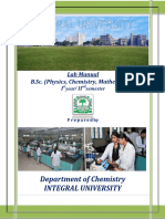 Chemistry-B.sc. PCM II Sem Lab Manuals
