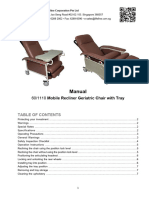 Recliner Geri Chair Manual 1110