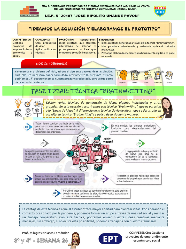Técnicas de Brainwriting para Prototipos | PDF | Iniciativa empresarial ...