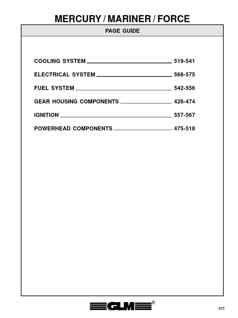 Mercury mariner force page guide pdf washer hardware gear