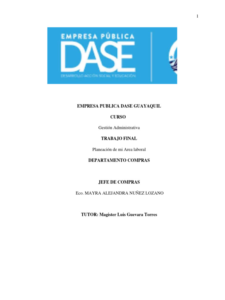 Planeacion Area Laboral MAYRA NUÑEZ LOZANO CURSO DASE | PDF