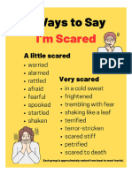 15 Synonyms For Word Scared.