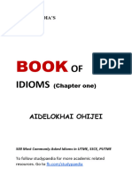 BOOK OF IDIOMS Chapter One