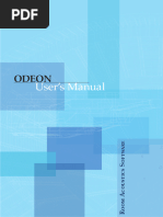 Odeon Manual