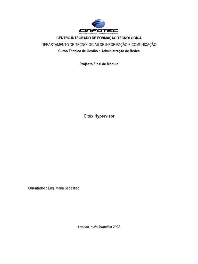 Citrix hypervisor cinfotec pdf
