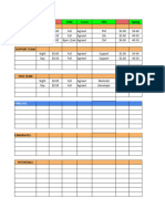 Salary Matrix Sample