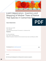 Event Registration - Inventory and Mapping of Mother Trees of Native Tree Species in Camarines Sur