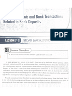 Chapter 7 Bank Documents, Transactions Related To Bank Deposits