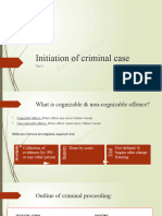 Unit 3 - Initiation of Criminal Case