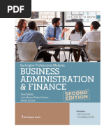 Business Administration and Finance LIBRO | PDF