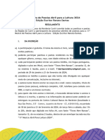 Abril para Leitura 2024 - Regulamento - Cariri